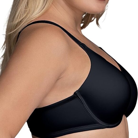 🩷🩷Vanity Fair Beauty Back Full Figure Underwire Black Bra 76380 42D NWOT - Picture 2 of 6